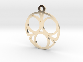 Three. - Tribute to the Philosophy of Number in 14K Yellow Gold