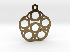 Six. - Tribute to the Philosophy of Number in Polished Bronze