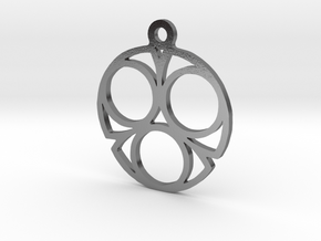 Three. - Tribute to the Philosophy of Number in Polished Silver