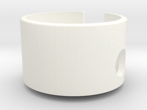 Cylinder Top in White Processed Versatile Plastic
