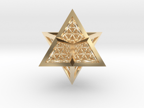 Super Star Tetrahedron (SST) in 14K Yellow Gold