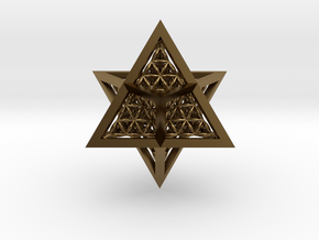 Super Star Tetrahedron (SST) in Polished Bronze