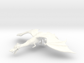 Dragon in White Processed Versatile Plastic