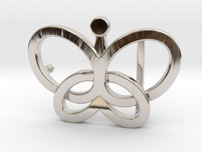 Custom Logo Belt Buckle in Rhodium Plated Brass