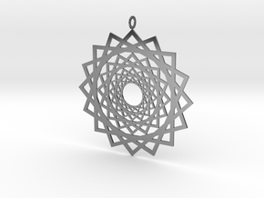 Endless Suns Pendant in Fine Detail Polished Silver