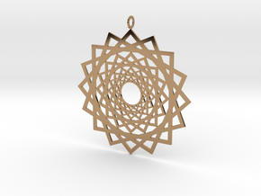 Endless Suns Pendant in Polished Brass