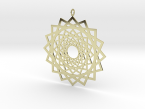 Endless Suns Pendant in 18k Gold Plated Brass