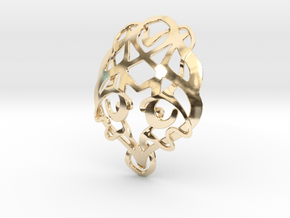 Dhu 004 in 14k Gold Plated Brass
