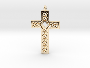 Criss Cross in 14k Gold Plated Brass