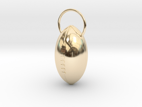 Footall Pendant in 14k Gold Plated Brass