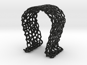 Omega Headphone Stand - Voronoi style in Black Natural Versatile Plastic