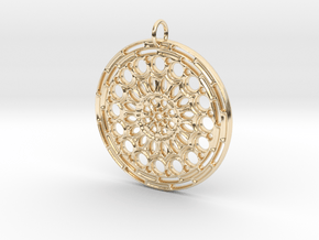 Mandala No. 7 in 14k Gold Plated Brass