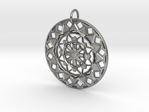 Mandala No. 5 in Natural Silver