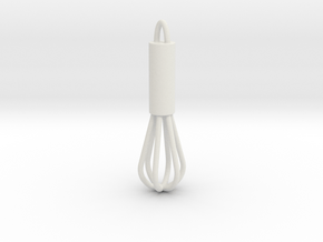 Whisk Pendant in White Natural Versatile Plastic