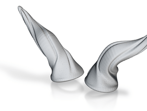 Horns Twist Vine: MSD horns pointing Sideways in Tan Fine Detail Plastic