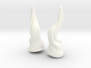 Horns Twist Vine: YOSD horns pointing up in White Processed Versatile Plastic