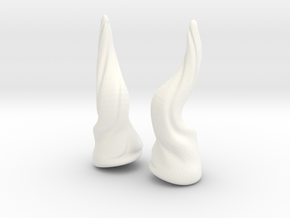 Horns Twist Vine: SD horns pointing up in White Processed Versatile Plastic
