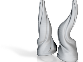 Horns Twist Vine: MSD horns pointing up in Tan Fine Detail Plastic
