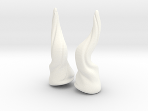 Horns Twist Vine: MSD horns pointing up in White Processed Versatile Plastic
