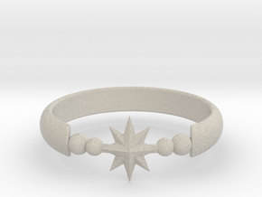 Ring of Star 20.6mm  in Natural Sandstone