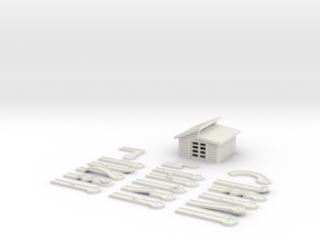Minigolf - 1:160 (N scale) in White Natural Versatile Plastic