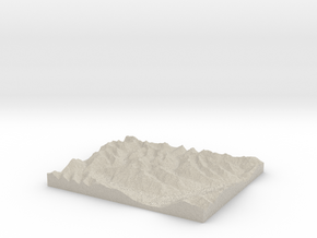 Model of Mount Broome in Natural Sandstone