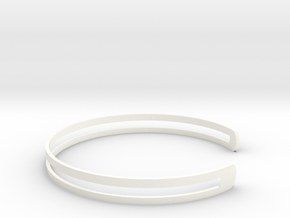 Bracelet Ø 63 mm Medium/Ø 2.48 inch in White Processed Versatile Plastic
