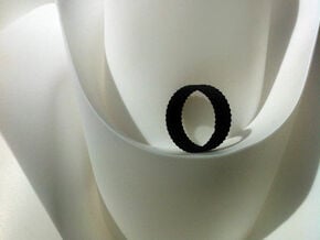 OCTAHEDRON Ring Nº15 in Tan Fine Detail Plastic
