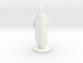 Chevalier Statuette in White Processed Versatile Plastic
