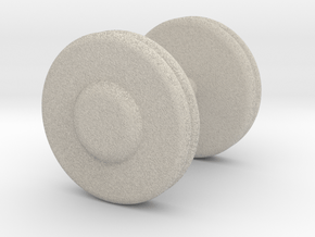 a Mini Troy Barbell Fixed Pro-Style Dumbbells in Natural Sandstone