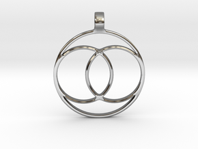 [The 100] Coalition Symbol Pendant in Fine Detail Polished Silver