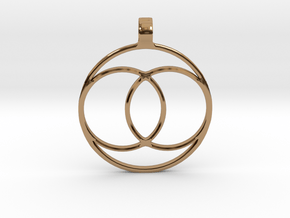 [The 100] Coalition Symbol Pendant in Polished Brass