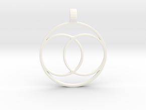 [The 100] Coalition Symbol Pendant in White Processed Versatile Plastic
