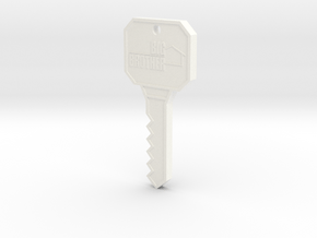 Big Brother Houseguest Key (Personalized Name!) in White Processed Versatile Plastic