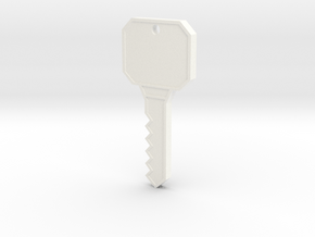 A key! in White Processed Versatile Plastic