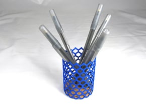 Pencil Holder in Blue Processed Versatile Plastic