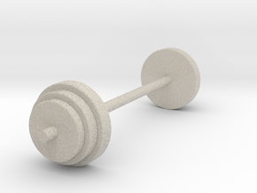a Mini Traditional Weight Set Merged in Natural Sandstone