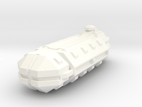 Sci-Fi Freighter/Carrier in White Processed Versatile Plastic