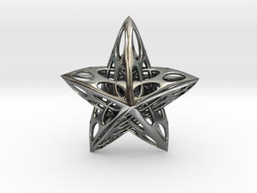 Star01 in Fine Detail Polished Silver