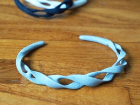 Ribbon Möbius bracelet - Small in White Natural Versatile Plastic