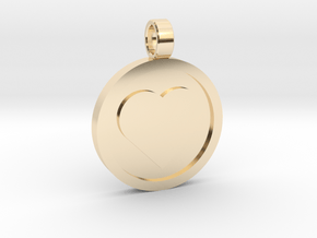 Personalized Heart Pendant - Say "I Love You"  in 14K Yellow Gold