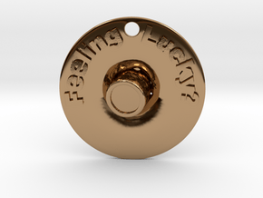 Lucky Pendant in Polished Brass
