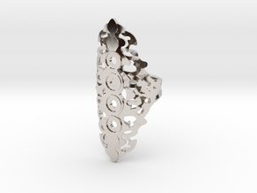BlakOpal Gothic Filligree Ring - size 8 in Rhodium Plated Brass
