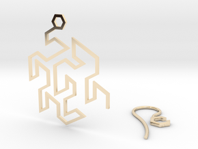 Gosper Earring in 14k Gold Plated Brass