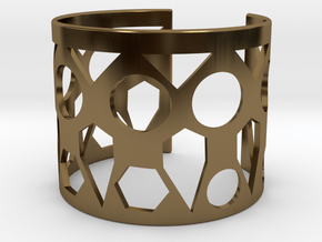 Cubic Bracelet Ø73 Mm Style A/Ø2.874 XL in Polished Bronze