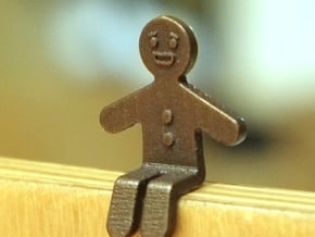 Gingerbread Man_Seated in Polished Brass