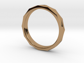 Engineers Ring Size 7 in Polished Brass