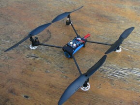 Honeycomb Drone Frame in White Processed Versatile Plastic