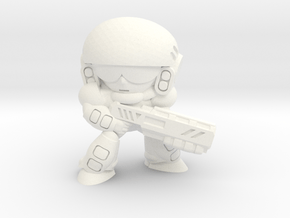 COLONIAL INFANTRY - SHOTGUN - EYES RIGHT in White Processed Versatile Plastic
