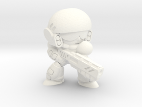 COLONIAL INFANTRY - SHOTGUN - EYES LEFT in White Processed Versatile Plastic